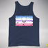 Bigender Pride Pirate Flag Premium Tank Top - Navy