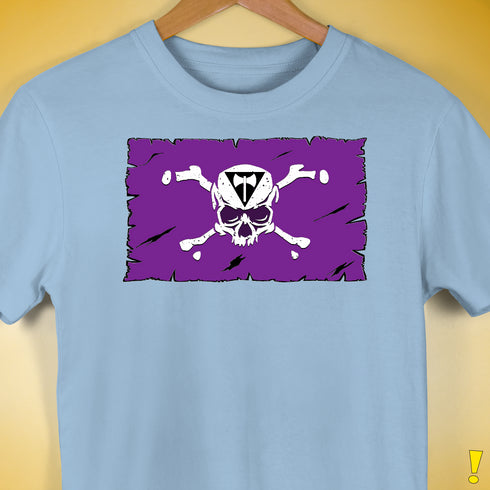 Lesbian Labrys Pride Pirate Flag Premium Unisex T-Shirt - Baby Blue