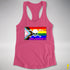 LGBTQ Progress Pride Pirate Flag Racerback Tank - Hot Pink