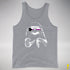 Pride Sloth Demisexual Pride Flag Sunglasses Premium Tank Top - Grey Heather
