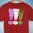 Genderqueer Pride Exclamation Points Premium Unisex T-Shirt - Red