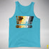 Bear Pride Grunge Exclamation Points Premium Tank Top - Aqua Triblend