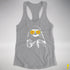 Pride Sloth Intersex Flag Sunglasses Women's Racerback Tank - Heather Grey