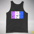 Drag Pride Pirate Flag Premium Tank Top - Charcoal Triblend