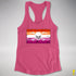 Lesbian Pride Pirate Flag Racerback Tank - Hot Pink