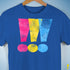 Pansexual Pride Exclamation Points Premium Unisex T-Shirt - Royal Blue