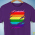 Original Gilbert Baker LGBTQ Gay Pride Flag Ripped Reveal Premium - Purple