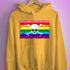 Gilbert Baker LGBTQ Pride Pirate Flag Hoodie - Mustard