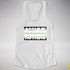 Assume Nothing Agender Pride Flag Racerback Tank - White