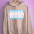 Assume Nothing Transgender Pride Flag Hoodie - Light Pink
