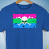 Polysexual Pride Pirate Flag Premium Unisex T-Shirt - Royal Blue