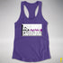 Assume Nothing Demisexual Pride Flag Racerback Tank - Purple