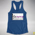 Assume Nothing Demisexual Pride Flag Racerback Tank - Royal