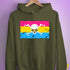 Pansexual Pride Pirate Flag Hoodie - Army