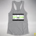Agender Pride Pirate Flag Racerback Tank - Heather Grey