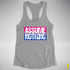 Assume Nothing Bisexual Pride Flag Racerback Tank - Heather Grey