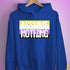 Assume Nothing Nonbinary Pride Flag Hoodie - Royal Blue