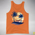 Philly LGBTQ Pride Hammock Summer Beach Sunset Premium Tank Top - Orange