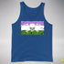 Genderqueer Pride Pirate Flag Premium Tank Top - Royal Blue