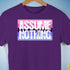 Assume Nothing Omnisexual Pride Flag Premium Unisex T-Shirt - Purple