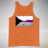 Demisexual Pride Pirate Flag Premium Tank Top - Orange