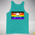 Philly LGBTQ Pride Pirate Flag Premium Tank Top - Teal