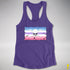 Bigender Pride Pirate Flag Racerback Tank - Purple