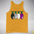 Asexual Pride Christmas Lights Premium Tank Top - Gold