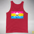 Pansexual Pride Pirate Flag Premium Tank Top - Red