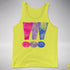 Bisexual Pride Exclamation Points Premium Tank Top - Neon Yellow