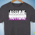 Assume Nothing Asexual Pride Flag Premium Unisex T-Shirt - Dark Grey Heather