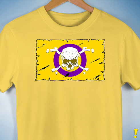 Intersex Pride Pirate Flag Premium Unisex T-Shirt - Yellow