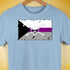 Demisexual Pride Pirate Flag Premium Unisex T-Shirt - Baby Blue