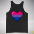 Bisexual Pride Pixel Heart Premium Tank Top - Black