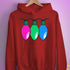 Polysexual Pride Christmas Lights Hoodie - Red