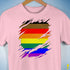 Philly LGBTQ Gay Pride Flag Ripped Reveal Premium Unisex T-Shirt - Pink