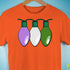 Genderqueer Pride Christmas Lights Premium Unisex T-Shirt - Orange