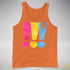 Pansexual Pride Exclamation Points Premium Tank Top - Orange