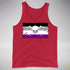 Asexual Pride Pirate Flag Premium Tank Top - Red