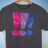 Bisexual Pride Exclamation Points Premium Unisex T-Shirt - Dark Grey Heather