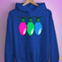 Polysexual Pride Christmas Lights Hoodie - Royal Blue