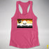 Bear Pride Pirate Flag Racerback Tank - Hot Pink
