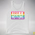 Assume Nothing Gilbert Baker Original LGBTQ Gay Pride Flag Premium - White