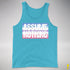 Assume Nothing Bigender Pride Flag Premium Tank Top - Aqua Triblend