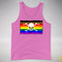 Philly LGBTQ Pride Pirate Flag Premium Tank Top - Neon Pink