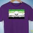 Aromantic Pride Pirate Flag Premium Unisex T-Shirt - Purple