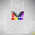LGBTQ Progress Pride Grunge Exclamation Points Premium Tank Top - White