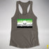Aromantic Pride Pirate Flag Racerback Tank - Dark Grey