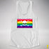 Gilbert Baker LGBTQ Pride Pirate Flag Racerback Tank - White