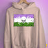 Genderqueer Pride Pirate Flag Hoodie - Light Pink